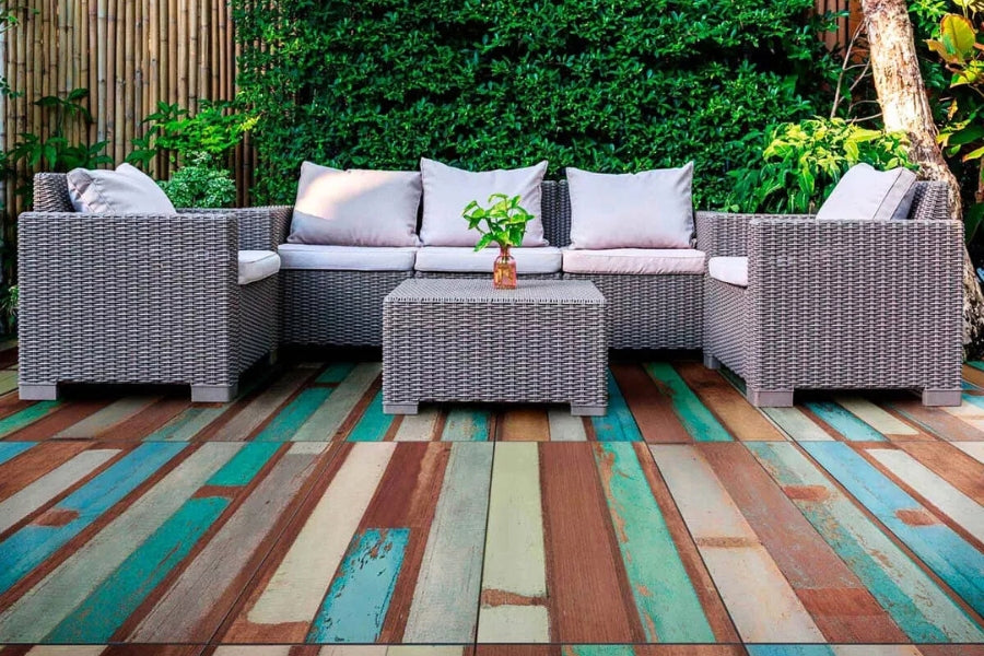 Pavimento Simil Madera Karacter
