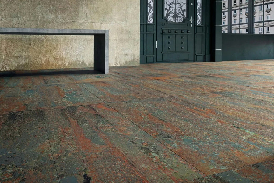 Pavimento Simil Metal Rust